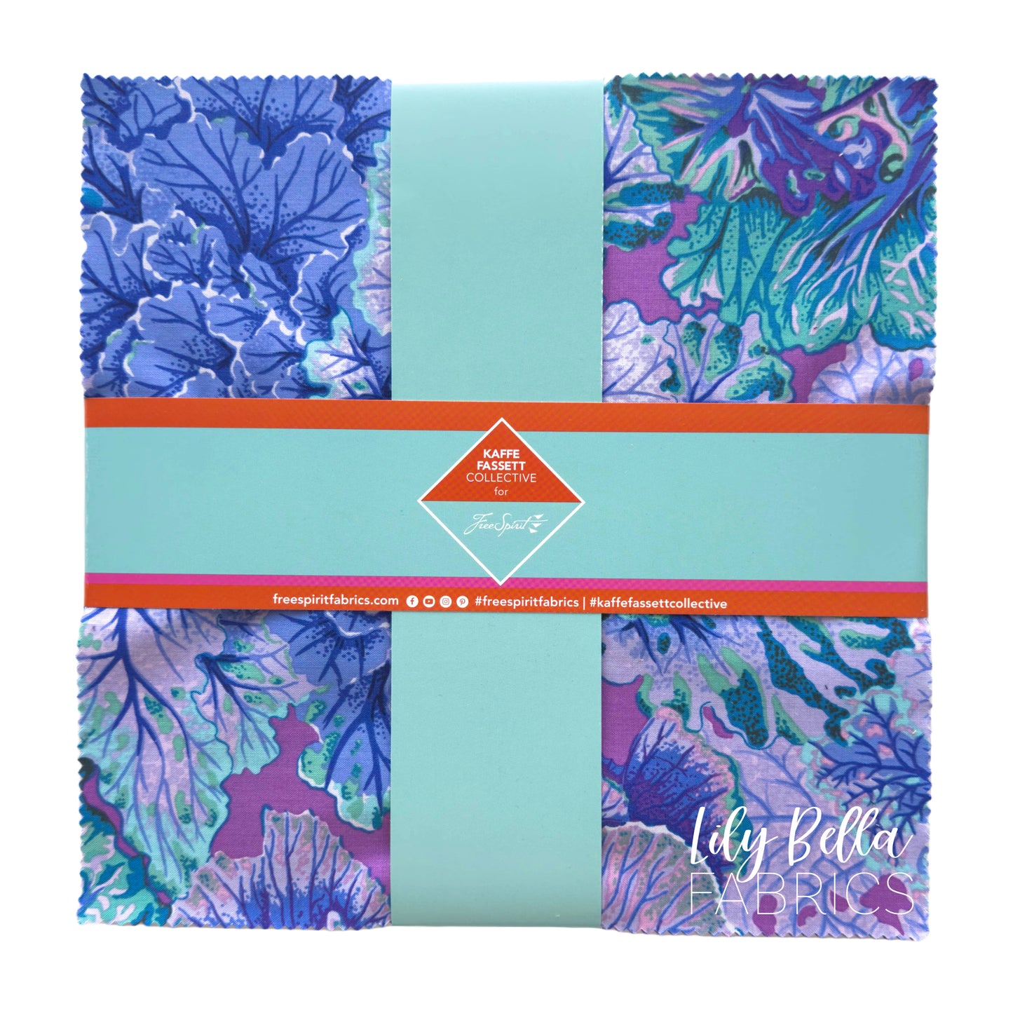 Classics Plus: Royal 10 Inch Charm Pack (42 pcs) by Kaffe Fassett Collective for FreeSpirit