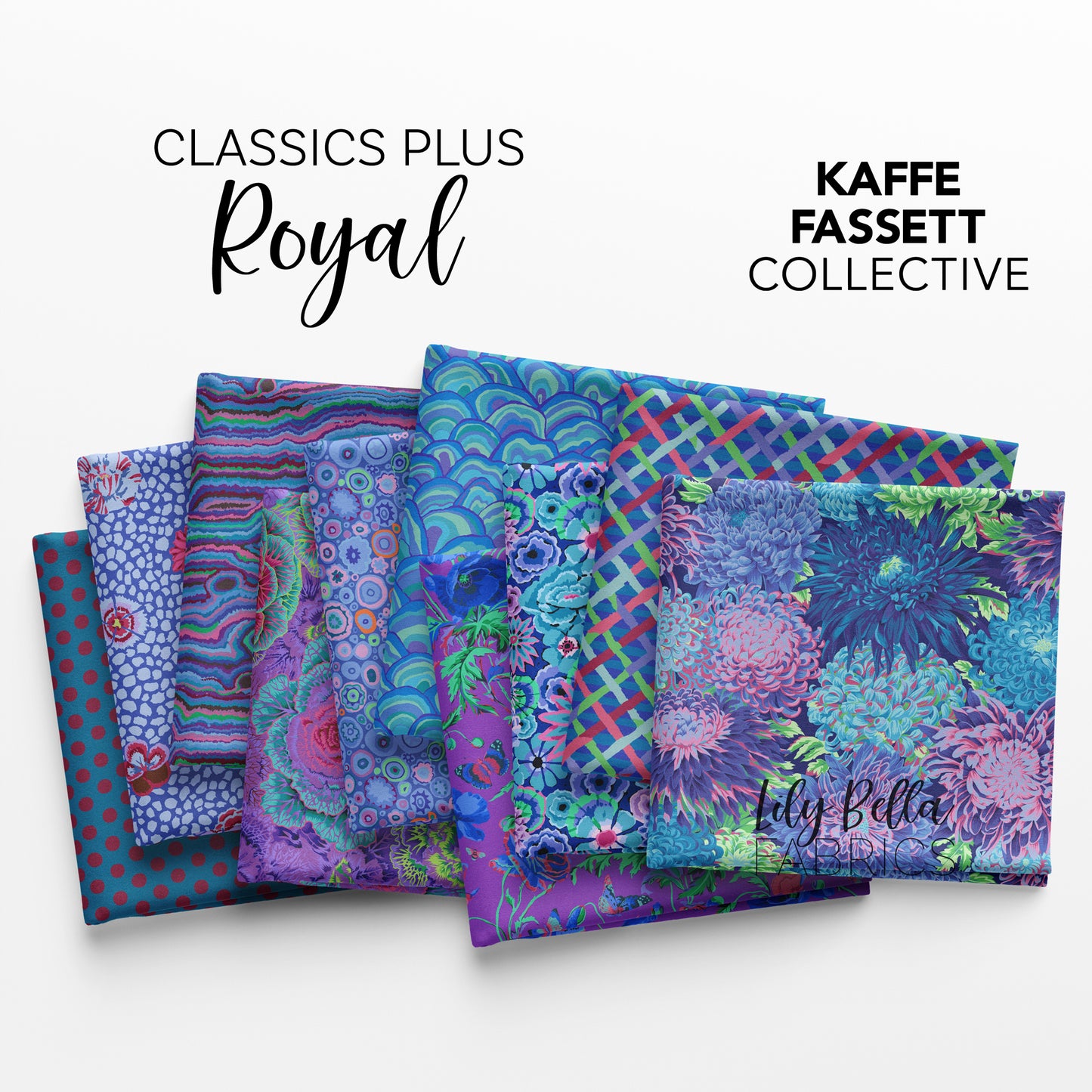 Classics Plus: Royal Design Roll (40 pcs) by Kaffe Fassett Collective for FreeSpirit