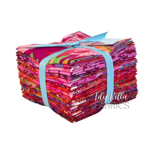 Classics Plus: Ruby Fat Quarter Bundle (20 pcs) by Kaffe Fassett Collective for FreeSpirit