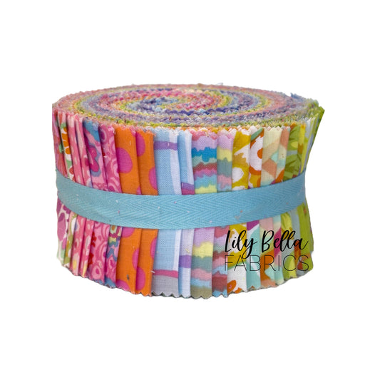 Classics Plus: Sorbet Rolie Polie (40 pcs) by Kaffe Fassett Collective for FreeSpirit