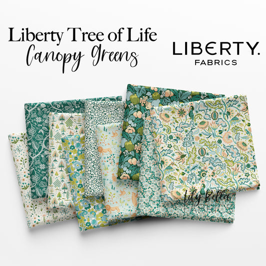 Liberty Tree of Life - Canopy Greens 10 Inch Stacker (42 pcs) by Liberty Fabrics for Riley Blake