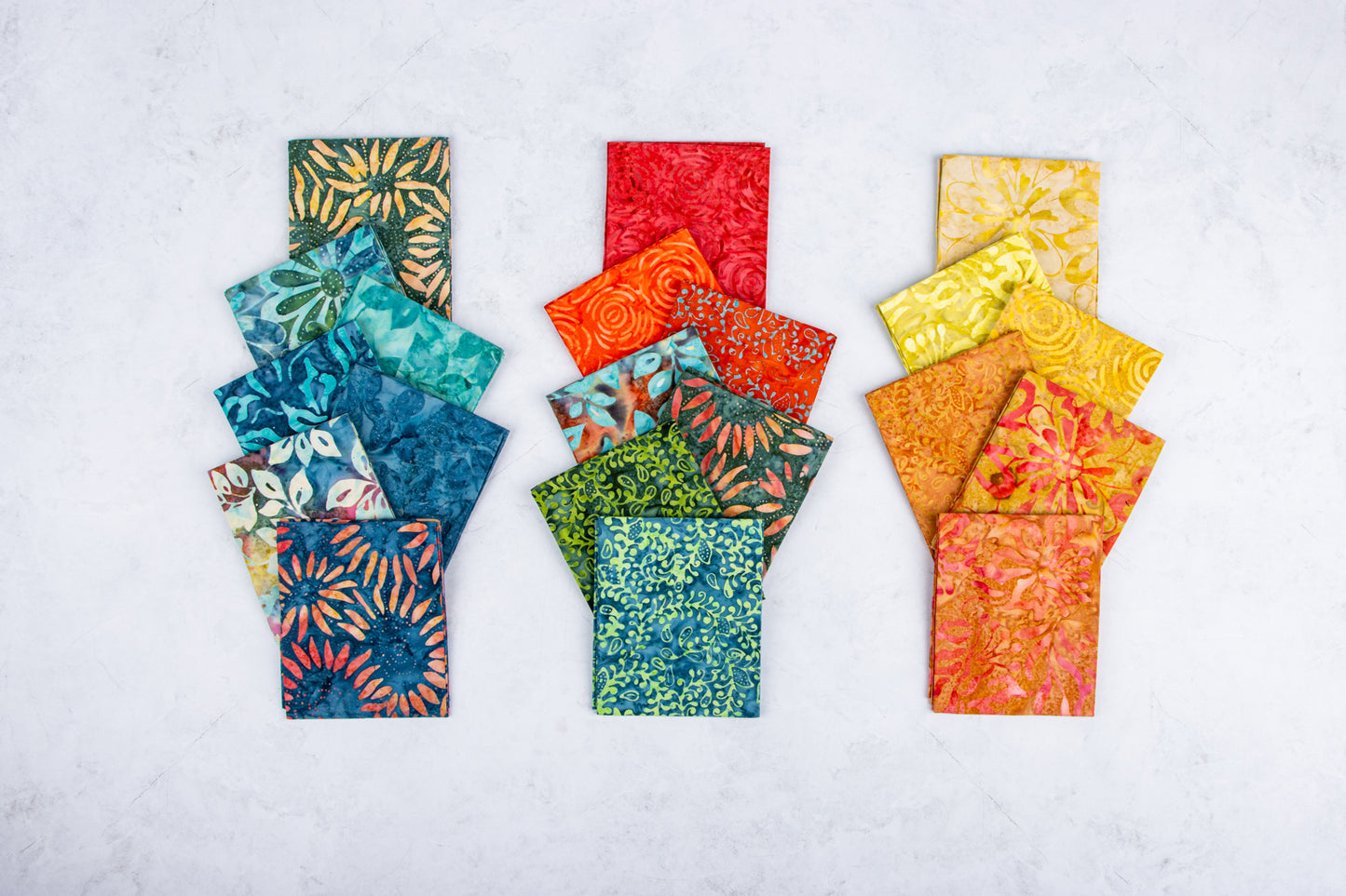 Carnival Glass Expressions Batiks 10 Inch Stacker (42 pcs) by Riley Blake Designs