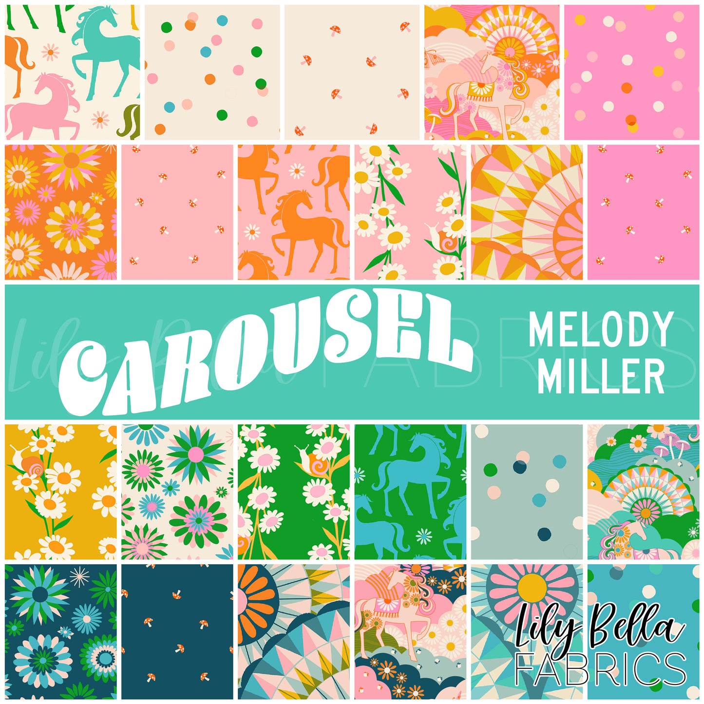 Carousel Jelly Roll (40 pcs) by Melody Miller for Ruby Star Society