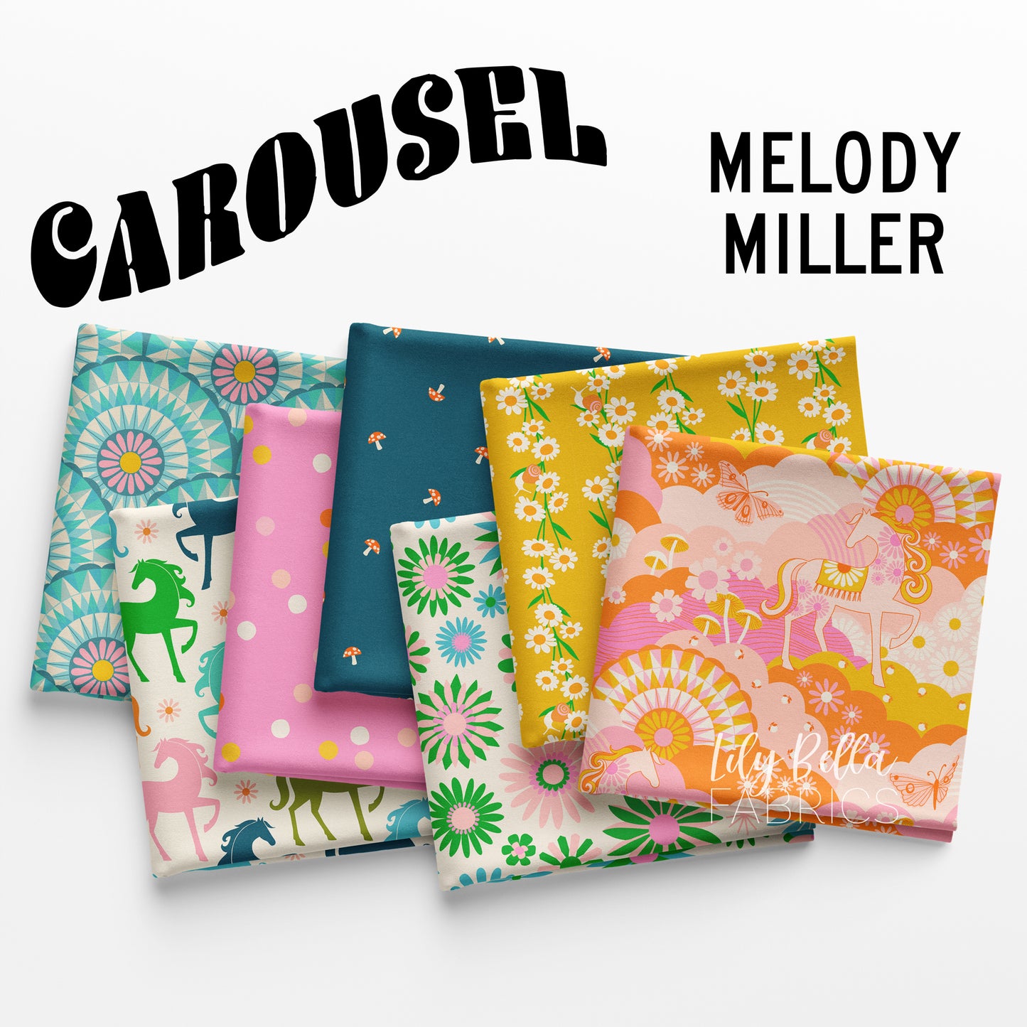 Carousel Fat Quarter Bundle (23 pcs) by Melody Miller for Ruby Star Society