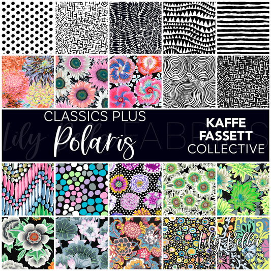 Classics Plus: Polaris 10 Inch Charm Pack (42 pcs) by Kaffe Fassett Collective for FreeSpirit