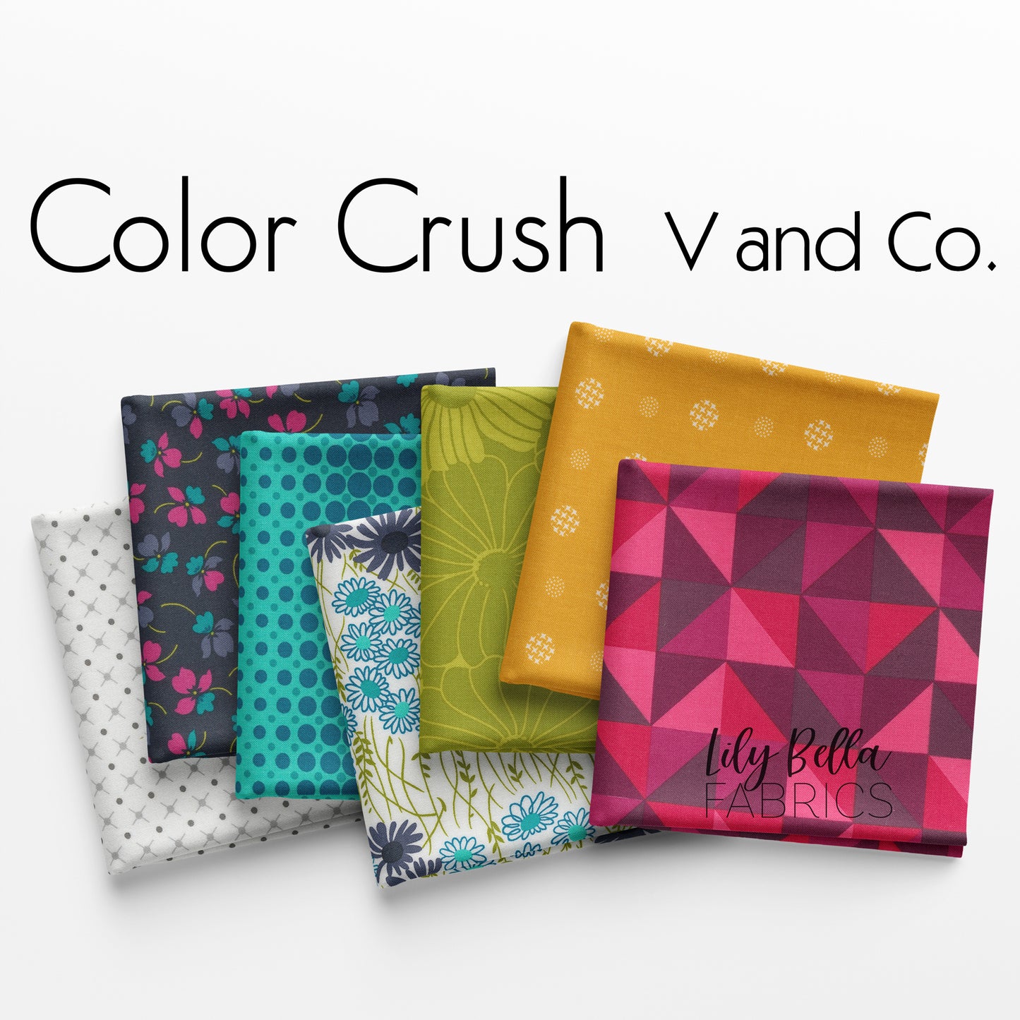 Color Crush Fat Quarter Bundle (31 pcs) by V and Co. for Moda