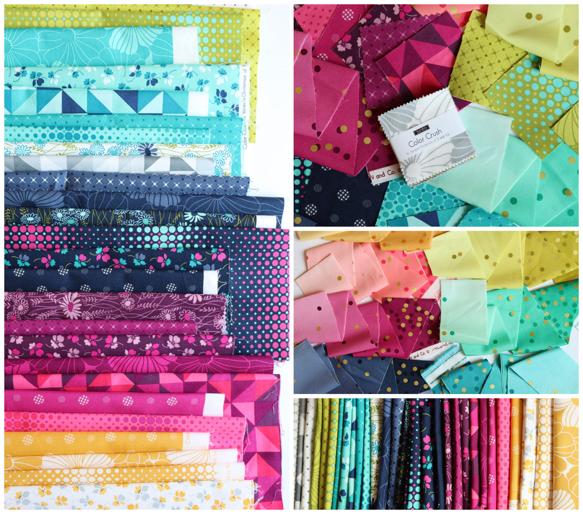 Moda Color Crush Color Crush Fat Quarter Bundle | V and Co. | Moda | Lily Bella Fabrics