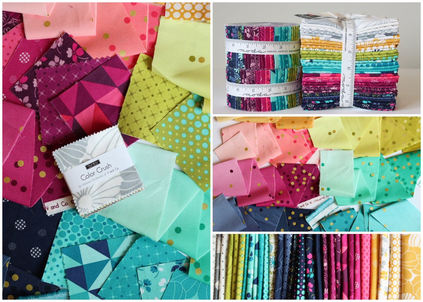 Color Crush Fat Quarter Bundle (31 pcs) by V and Co. for Moda