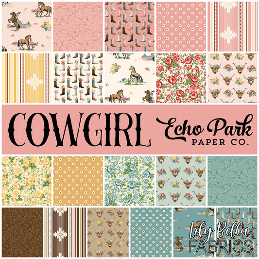 Cowgirl Rolie Polie (40 pcs) by Echo Park Paper Co. for Riley Blake Designs