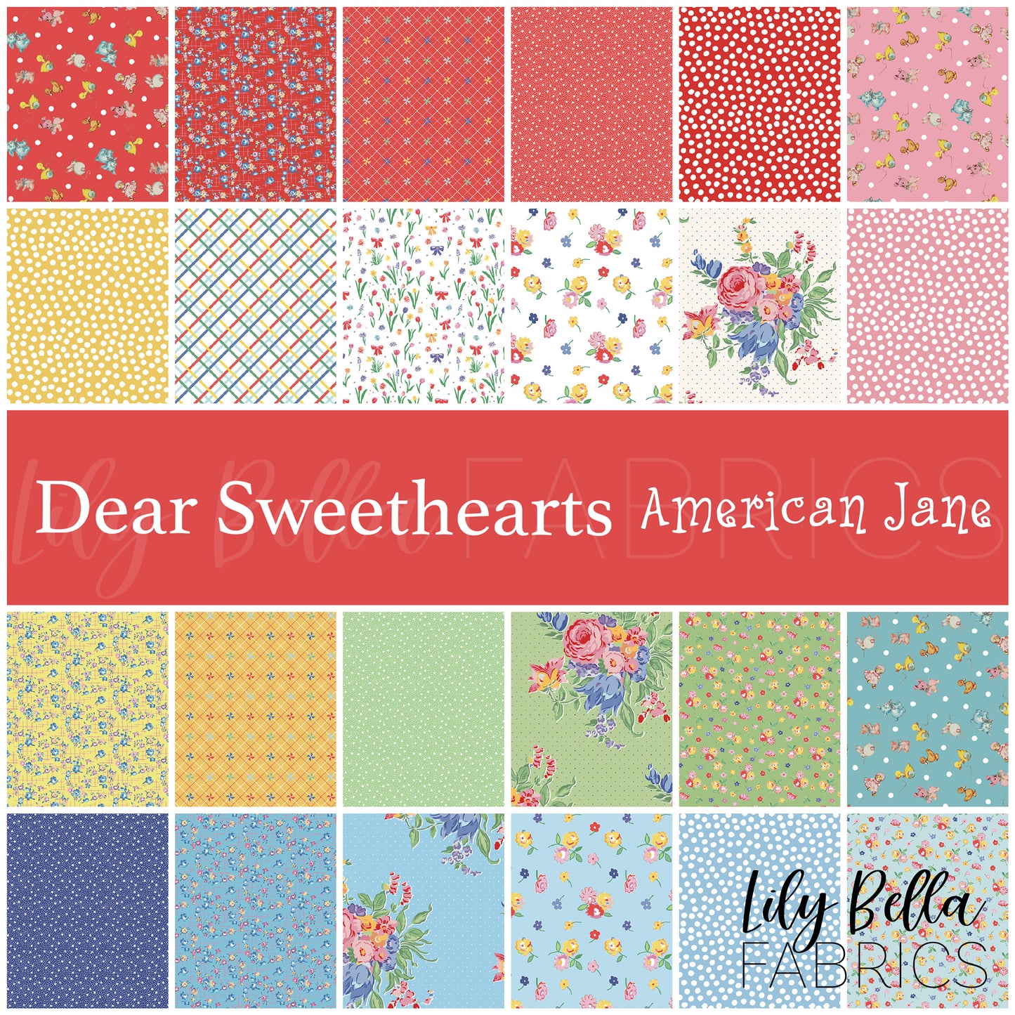 Dear Sweethearts Rolie Polie (40 pcs) by American Jane for Riley Blake Designs