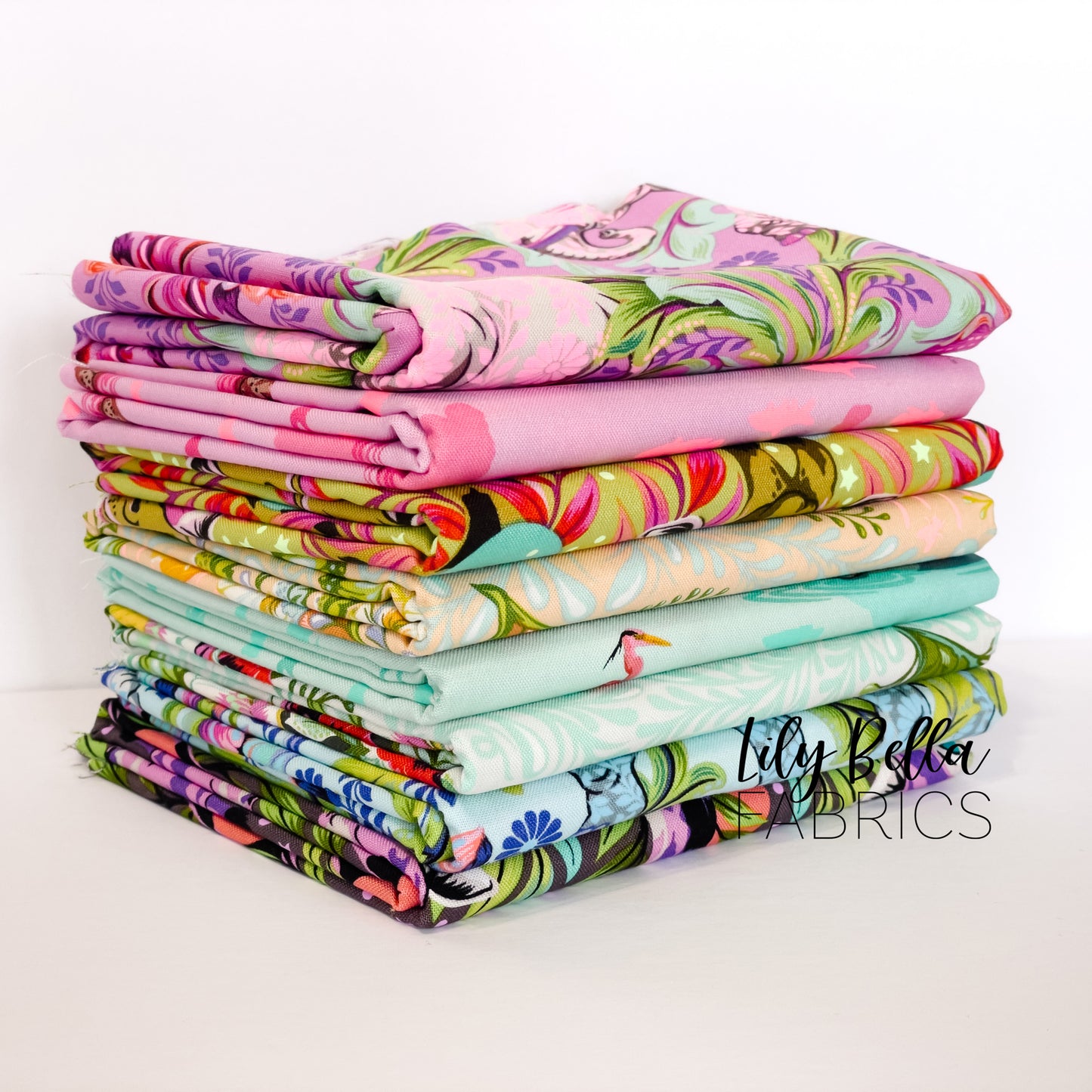 Everglow Fat Quarter Bundle (8 pcs) by Tula Pink for FreeSpirit