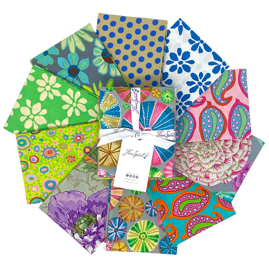 Light - August 2024 Fat Quarter Bundle (10 pcs) by Kaffe Fassett Collective for FreeSpirit