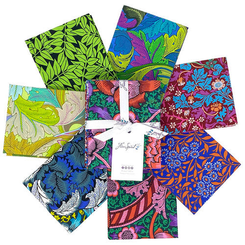 Bold - Kaffe Fassett x Morris & Co. Fat Quarter Bundle (7 pcs) for FreeSpirit