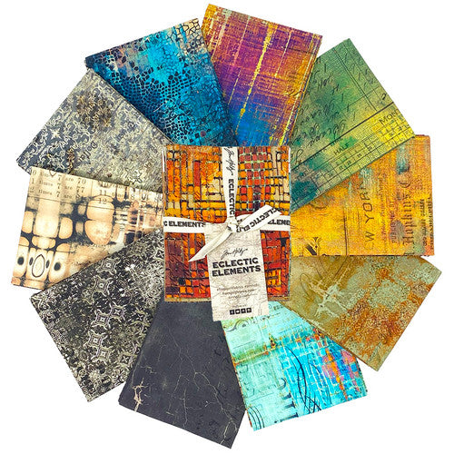 Abandoned Fat Quarter Bundle (10 pieces) by Tim Holtz Eclectic Elements for FreeSpirit (FB4FQTH.ABANDONED)