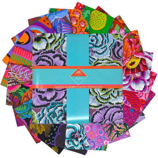 Hot - August 2025 10 Inch Charm Pack (42 pcs) by Kaffe Fassett Collective for FreeSpirit