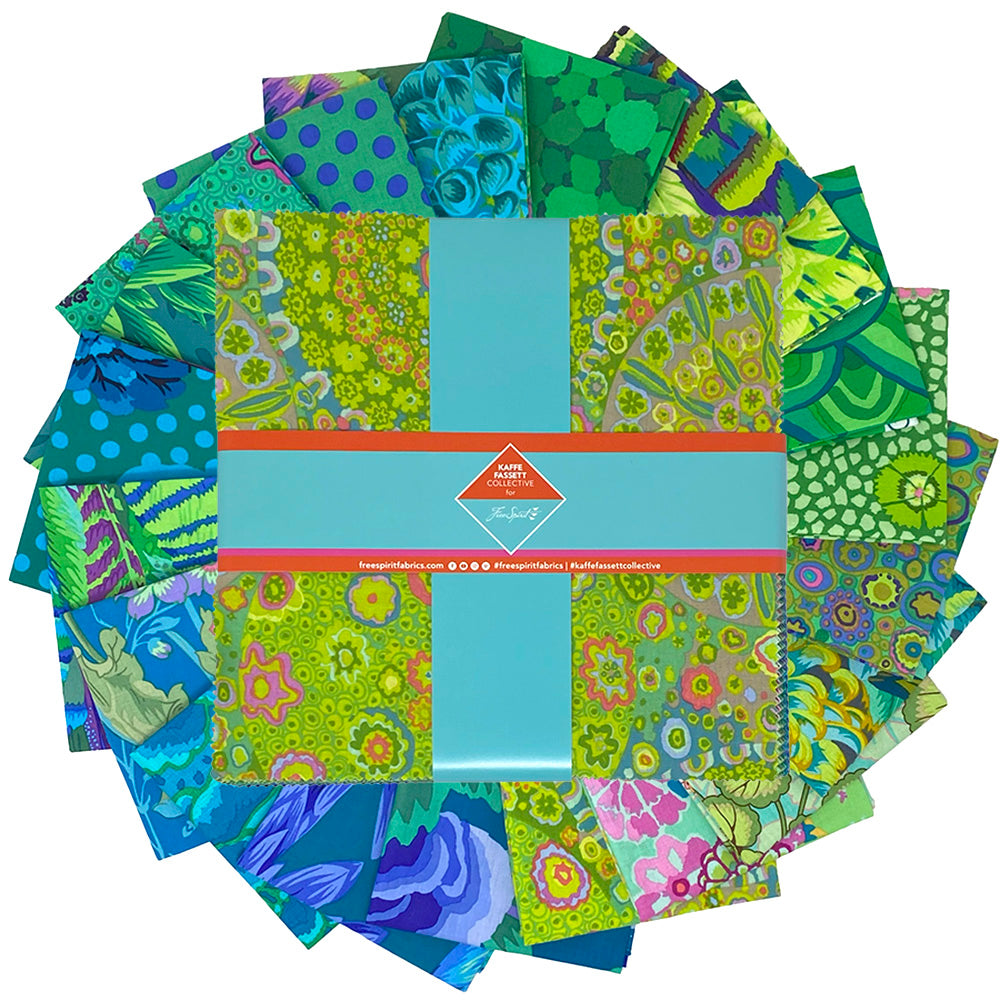 Classics Plus: Tidal 10 Inch Charm Pack (42 pcs) by Kaffe Fassett Collective for FreeSpirit