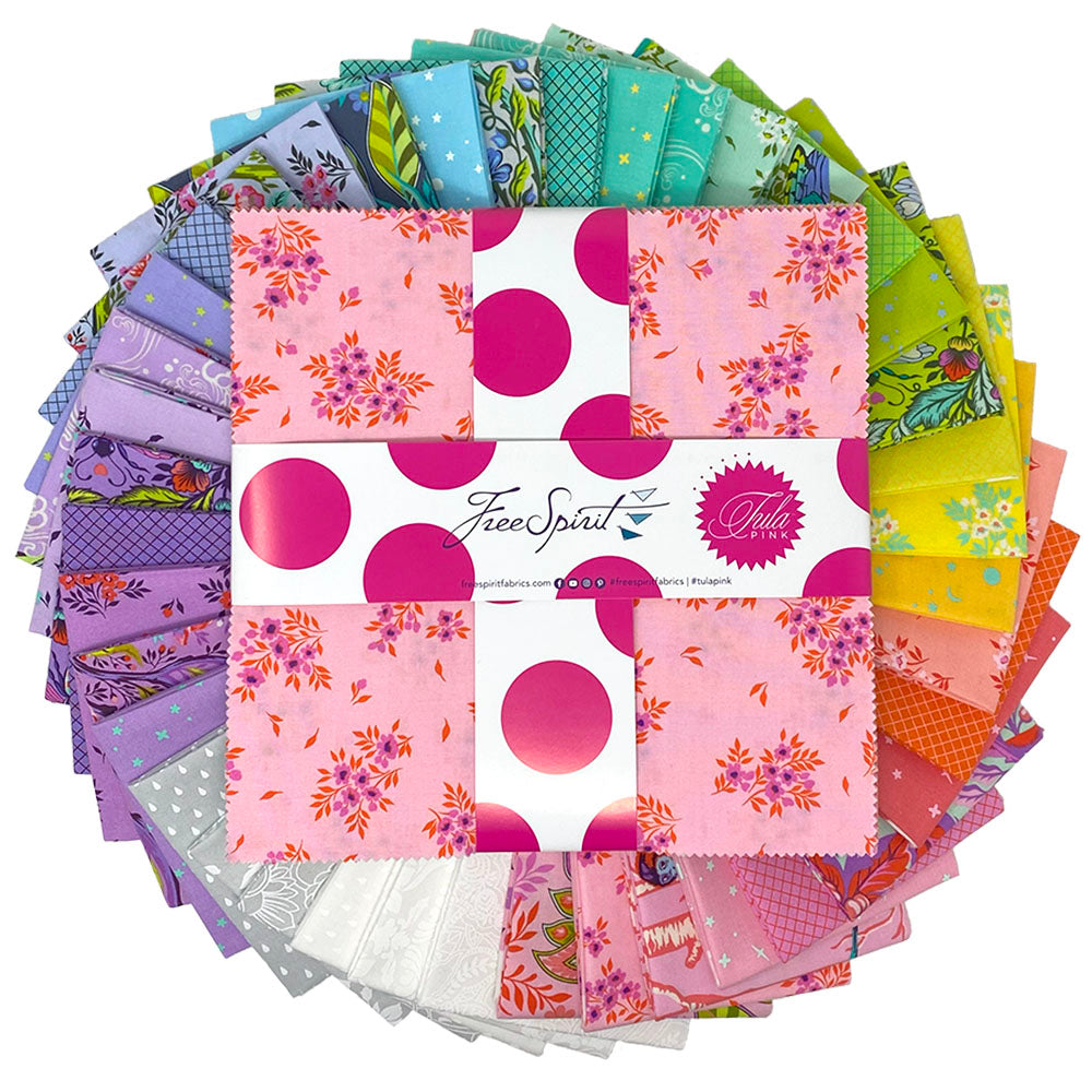 True Colors 2025 - Full Moon Forest II - 10 Inch Charm Pack (42 pcs) by Tula Pink for FreeSpirit