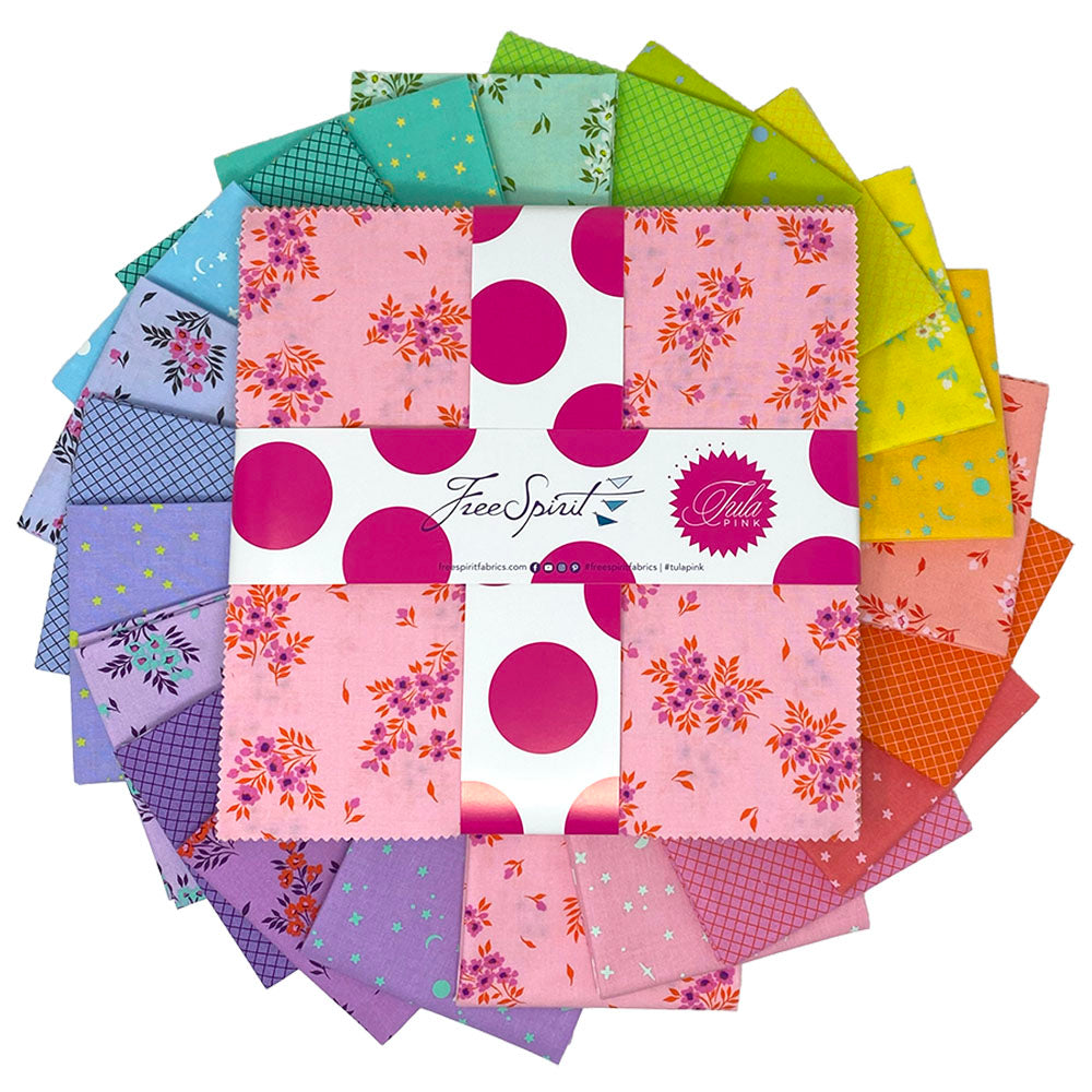 True Colors 2025 - Full Moon Forest II - 10 Inch Charm Pack (42 pcs) by Tula Pink for FreeSpirit