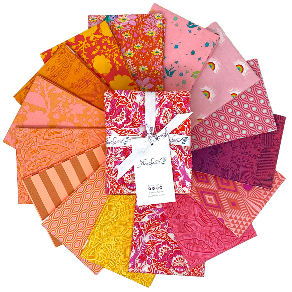 Saturday Stash: Fruity Fat Quarter Bundle (15 pcs) by Tula Pink for FreeSpirit