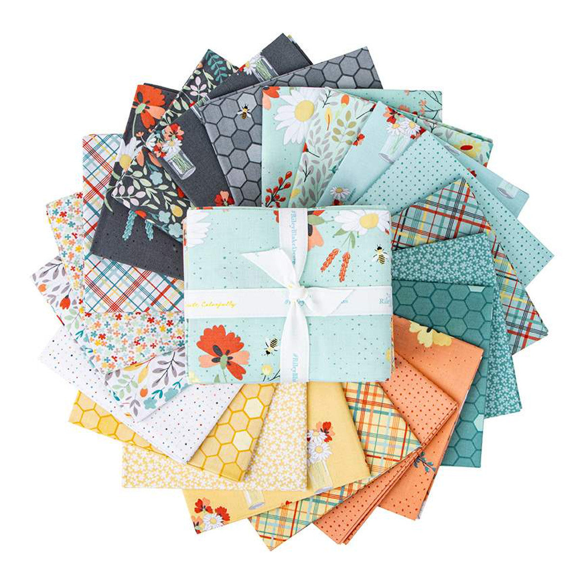 Sunshine and Sweet Tea Fat Quarter Bundle (21 pcs) by Amanda Castor for Riley Blake