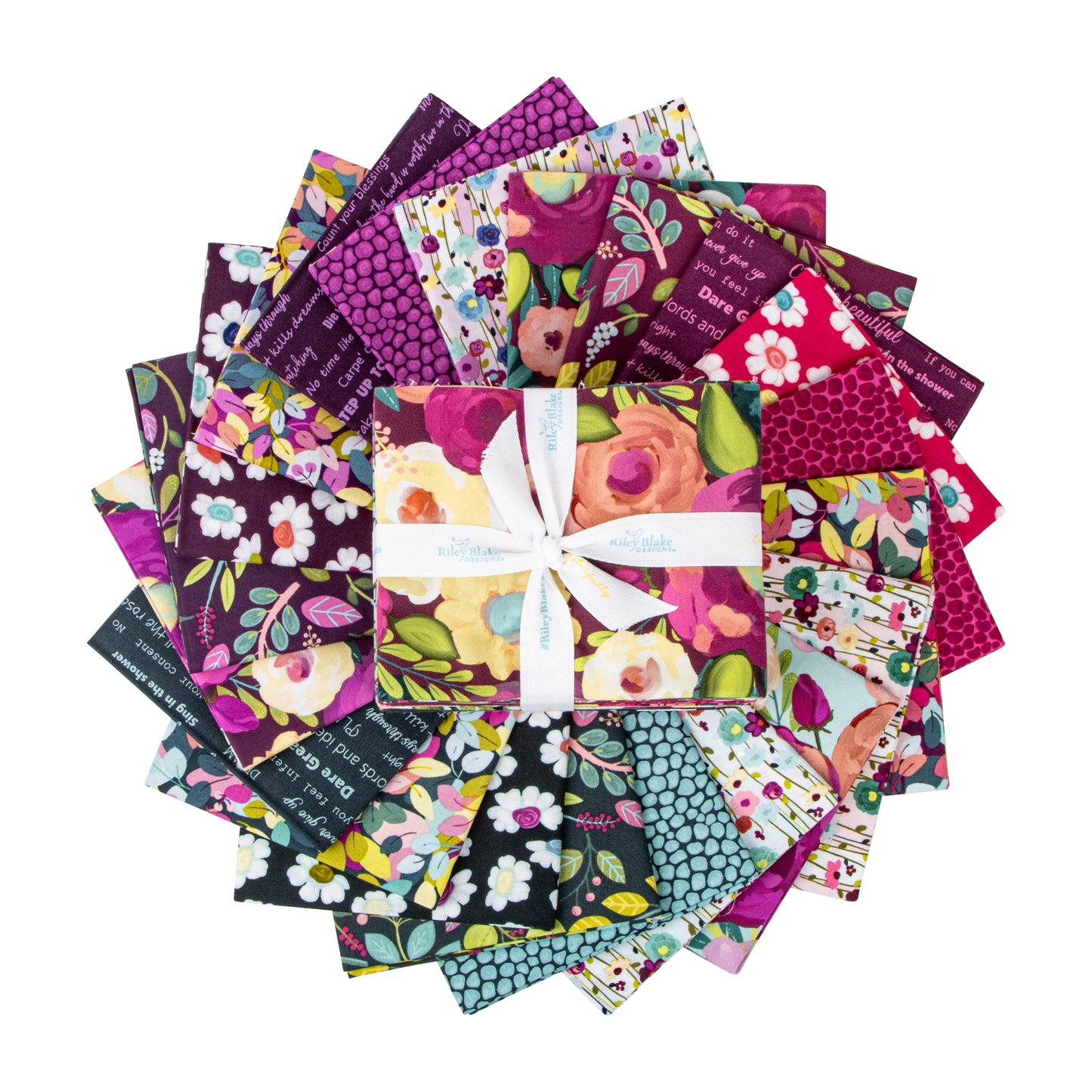 Fragrant Fields Fat Quarter Bundle (21 pcs) by Lila Tueller for Riley Blake