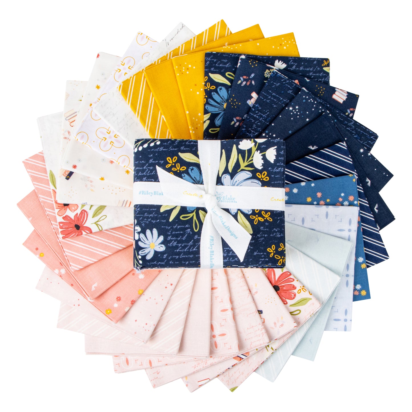 Between the Pages Fat Quarter Bundle (28 pcs) by Fran Gulick for Riley Blake