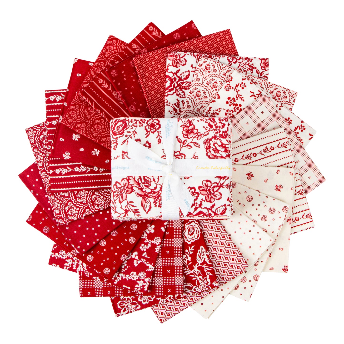 Red Delicious Fat Quarter Bundle (21 pcs) by The RBD Designers for Riley Blake