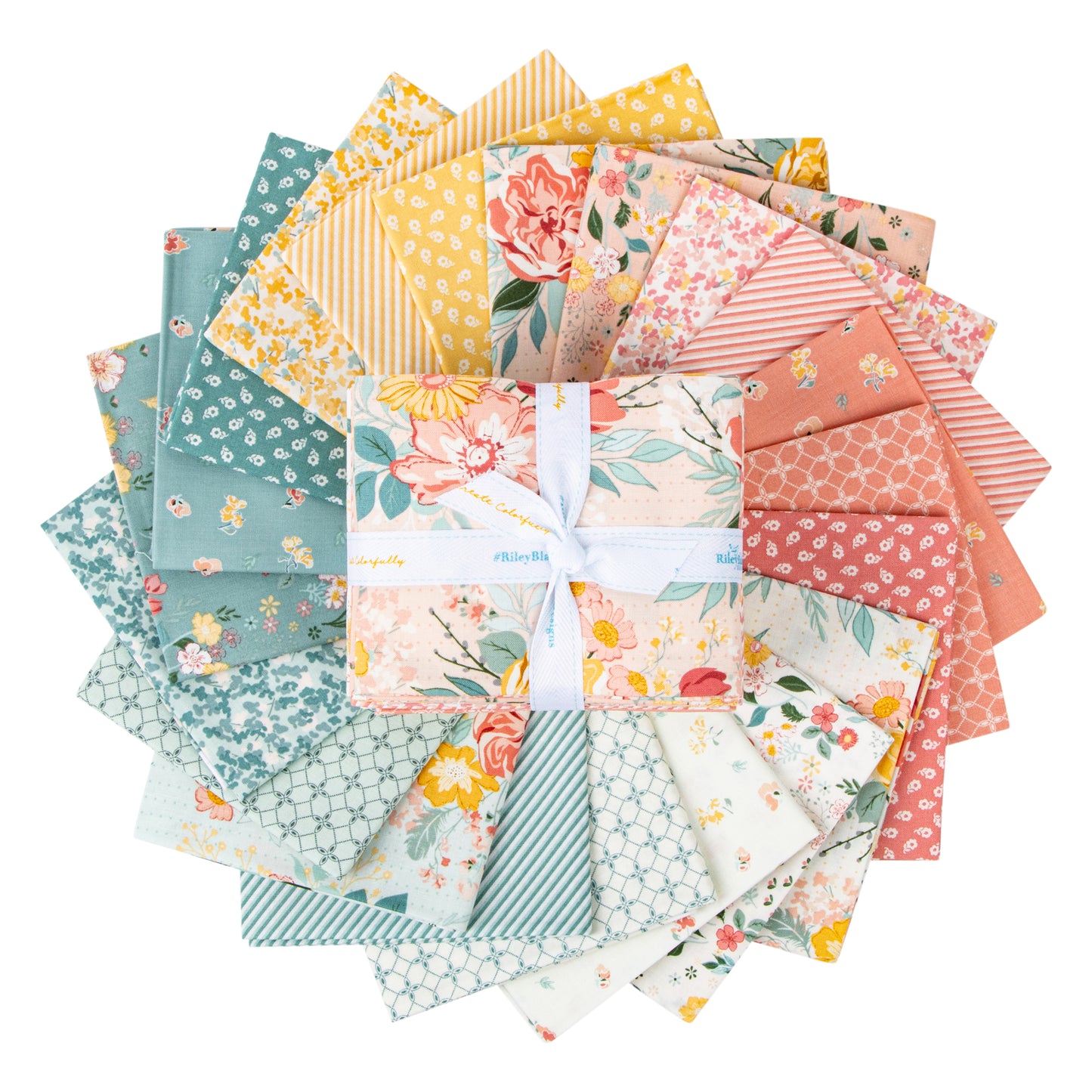 New Beginnings Fat Quarter Bundle (21 pcs) by Sandy Gervais for Riley Blake