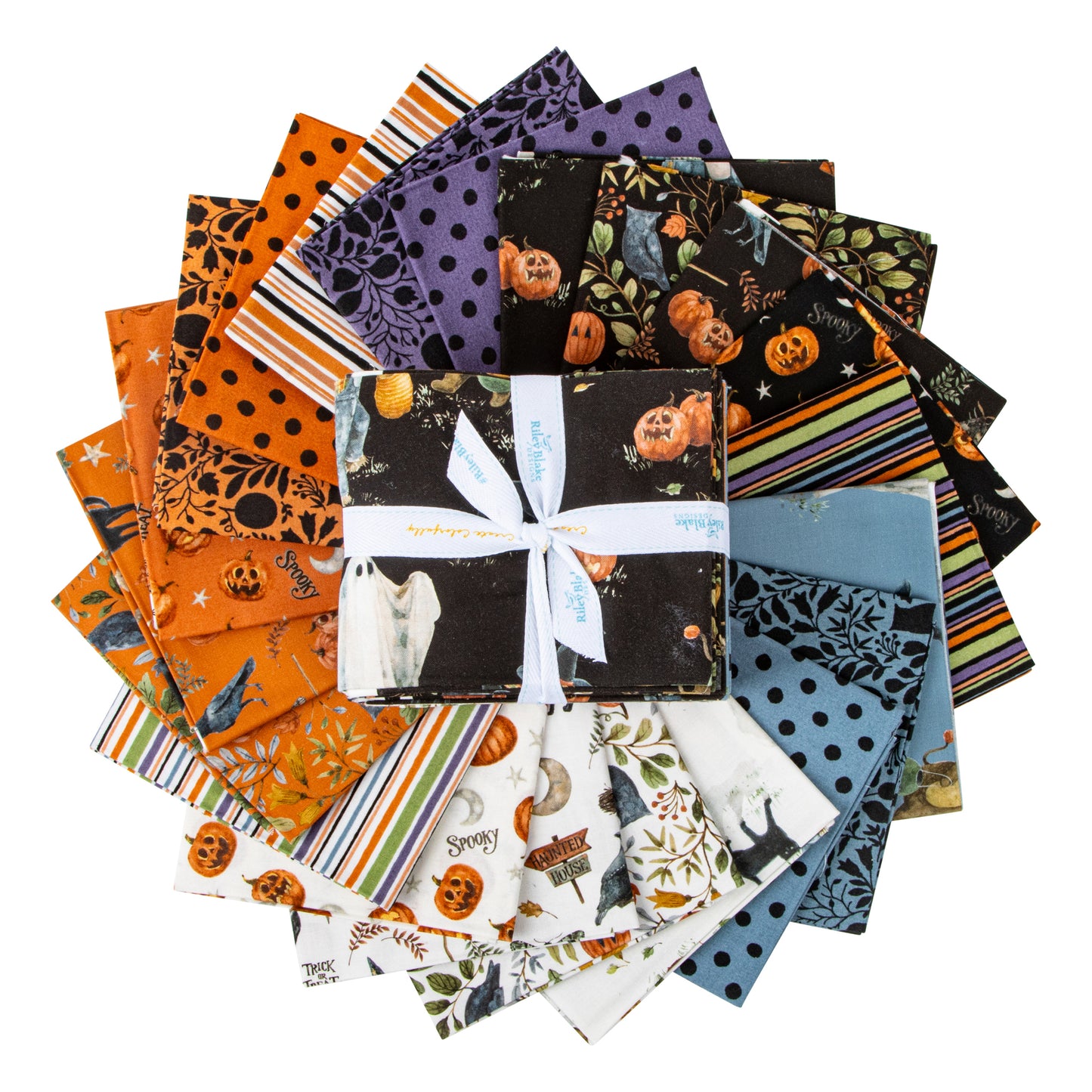 Trick or Treat Fat Quarter Bundle (21 pcs) by Lisa Audit for Riley Blake Designs