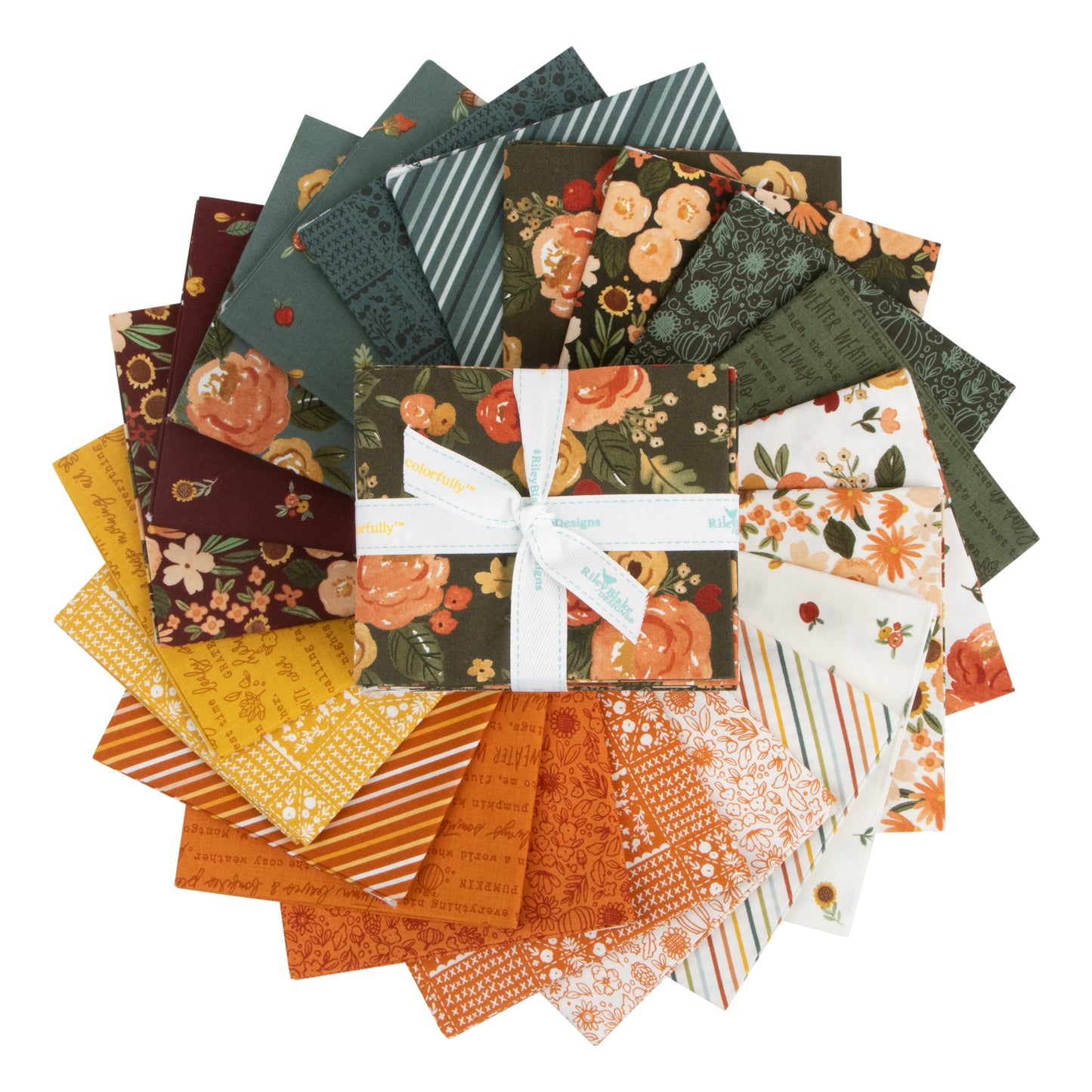 Happy Fall Days Fat Quarter Bundle (21 pcs) by Kelsey Carlson for Riley Blake Designs