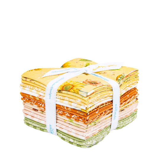 Sunflower Whispers Fat Quarter Bundle (19 pcs) by Lisa Audit for Riley Blake