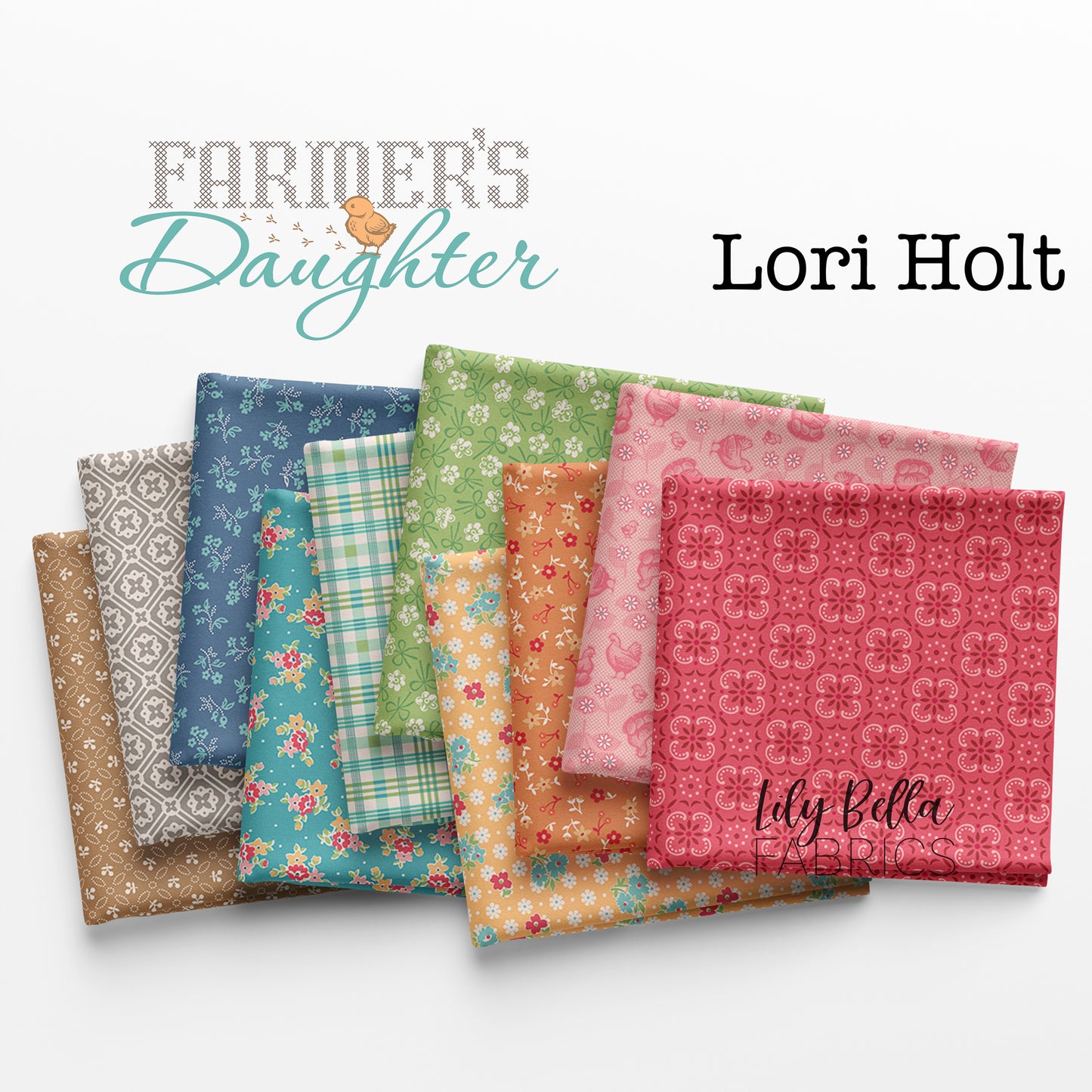 Farmer's Daughter 10 Inch Stacker (42 pcs) by Lori Holt for Riley Blake Designs