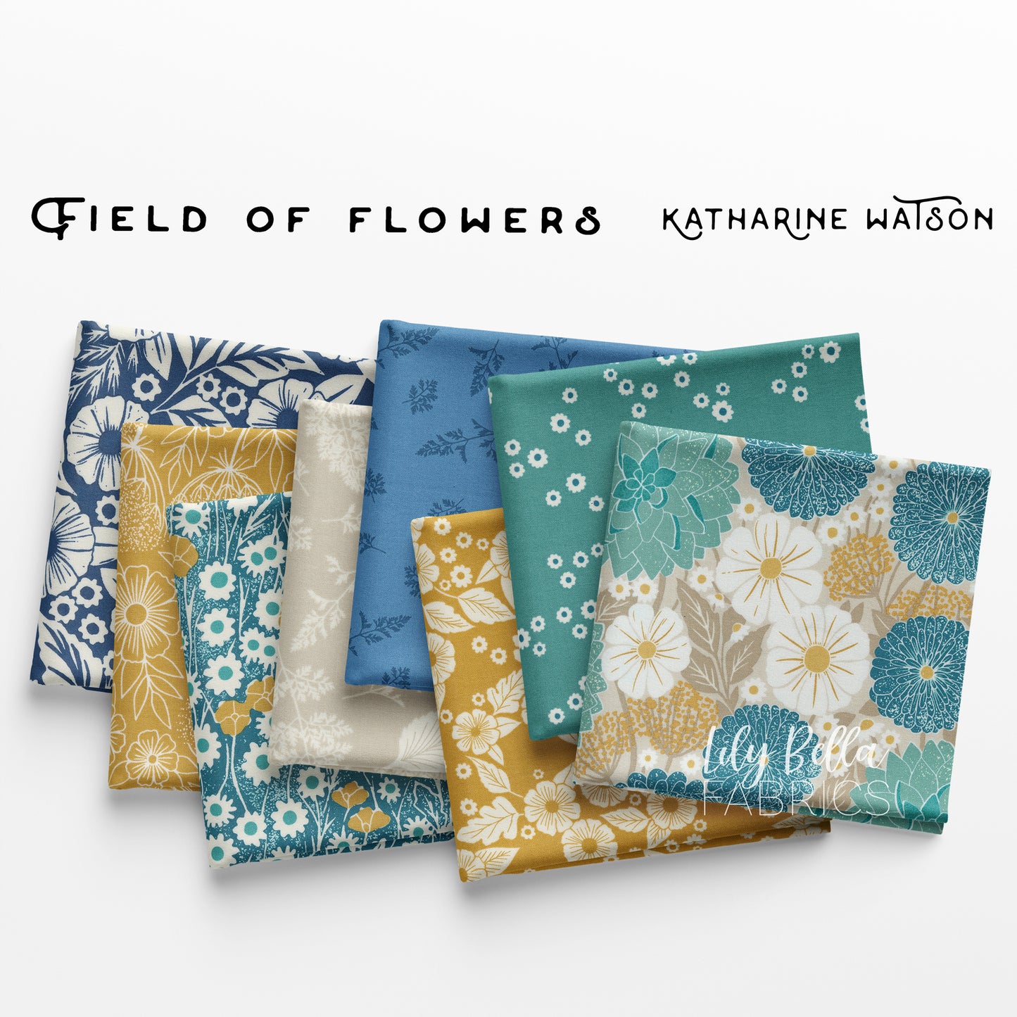 Field of Flowers Jelly Roll (40 pcs) by Katharine Watson for Moda