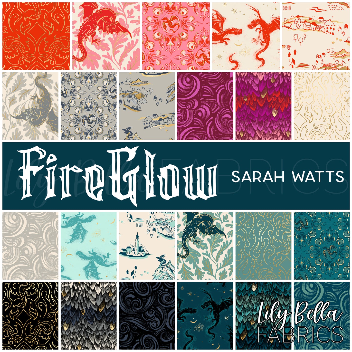 FireGlow Fabric Collection by Sarah Watts for Ruby Star Society at Lily Bella Fabrics