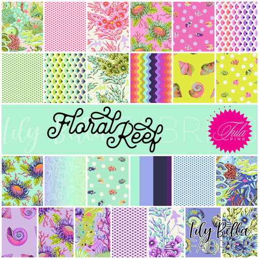 Floral Reef 10 Inch Charm Pack (42 pcs) by Tula Pink for FreeSpirit