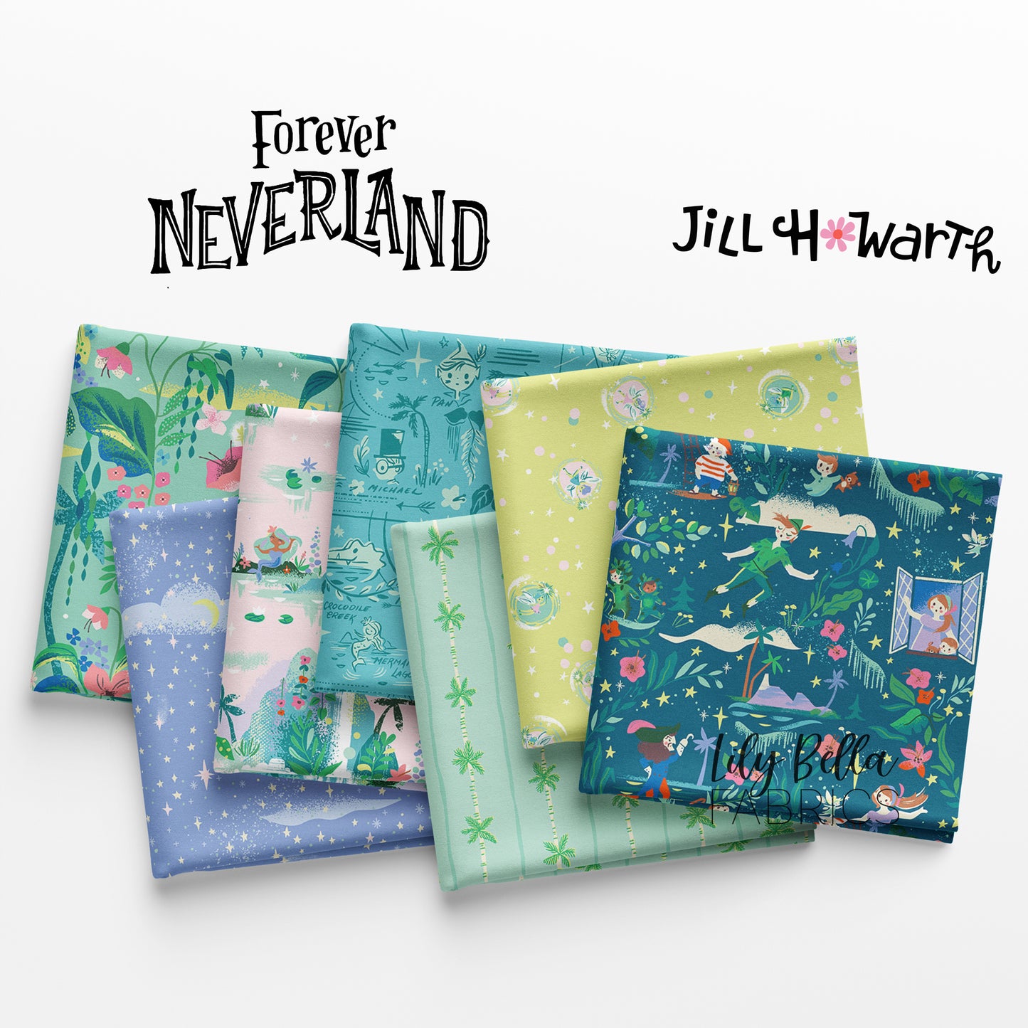 Forever Neverland Rolie Polie (40 pcs) by Jill Howarth for Riley Blake