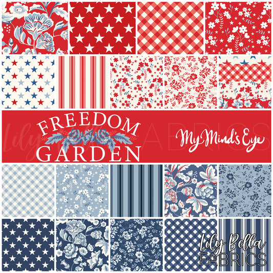 Freedom Garden Fat Quarter Bundle (19 pcs) by My Mind's Eye for Riley Blake