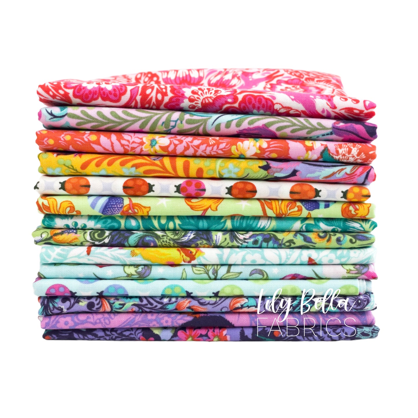 Tiny Beasts - Fat Quarter Bundle (14 pcs) by Tula Pink for FreeSpirit