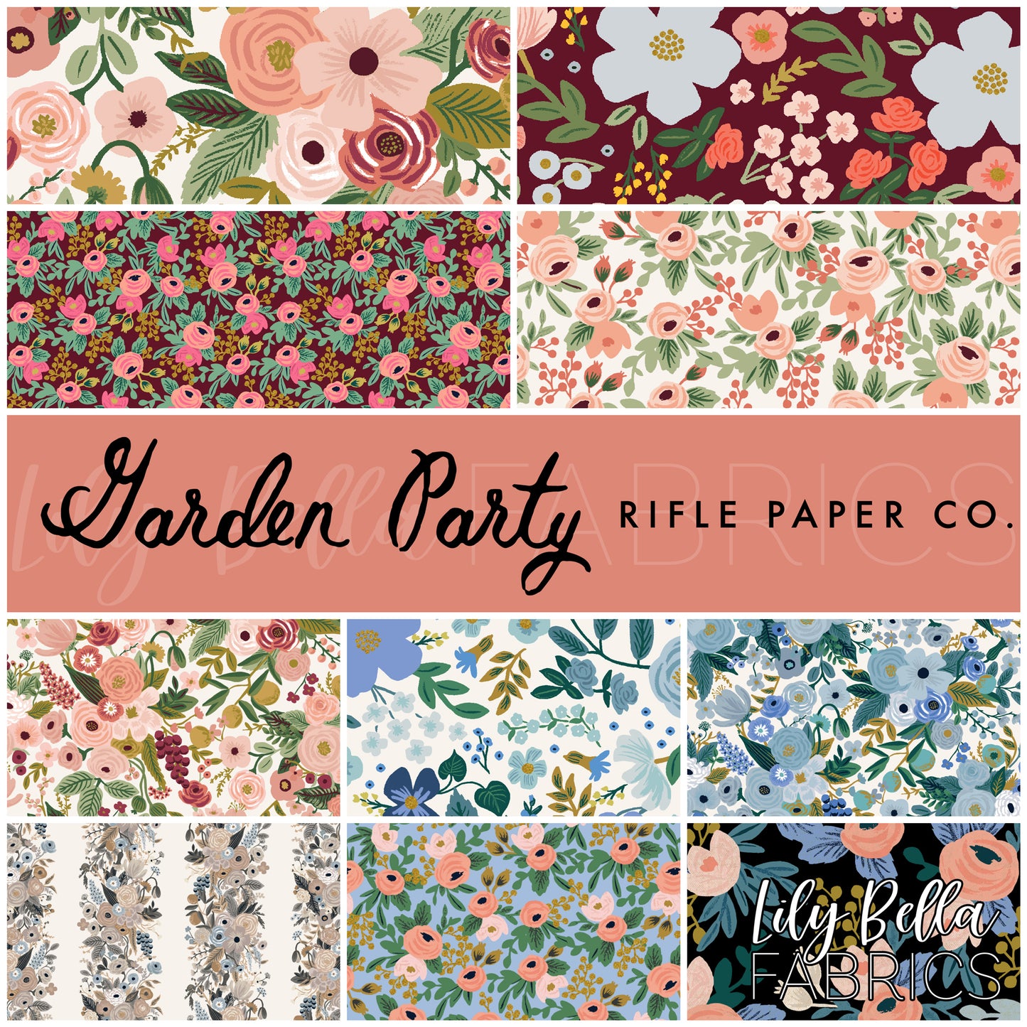 Garden Party Layer Cake (42 pcs) by Rifle Paper Co. for Cotton + Steel