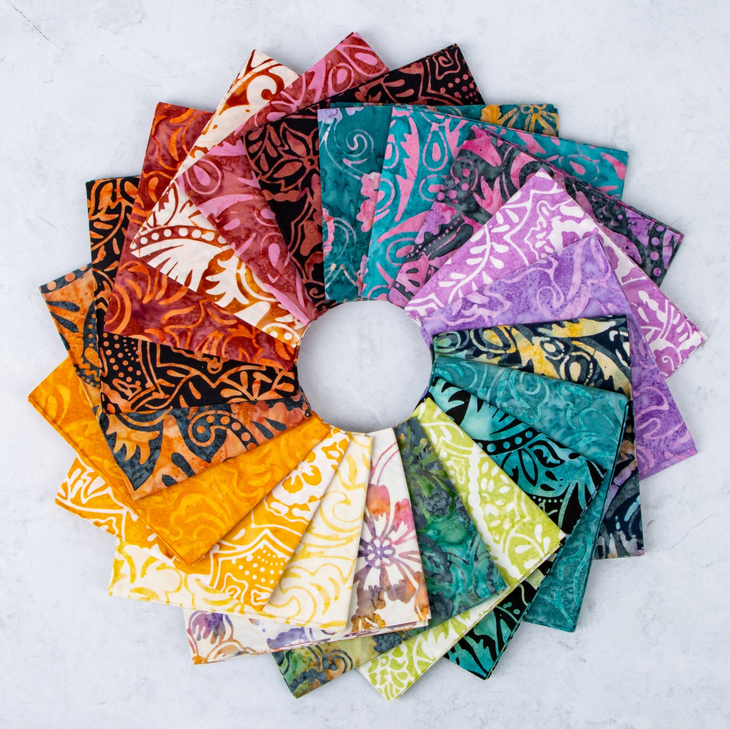 Garden Fresh Expressions Batiks Fat Quarter Bundle (20 pcs) by Riley Blake Designs