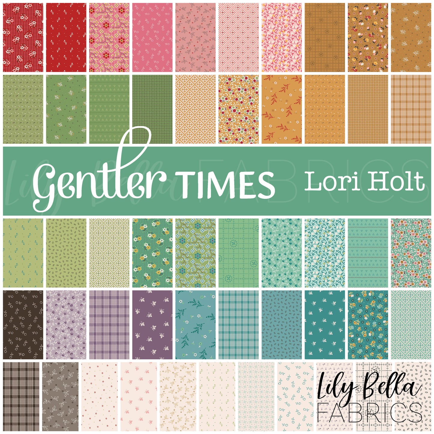 Gentler Times Fat Quarter Bundle (51 pcs) by Lori Holt for Riley Blake