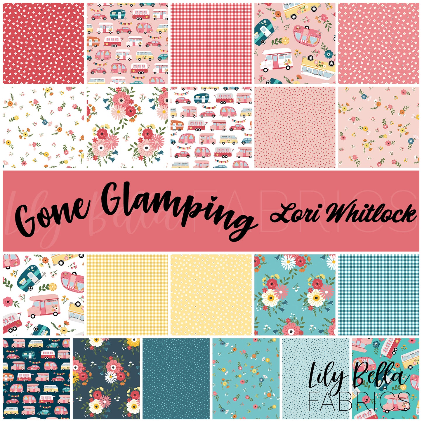 Gone Glamping 10 Inch Stacker (42 pcs) by Lori Whitlock for Riley Blake