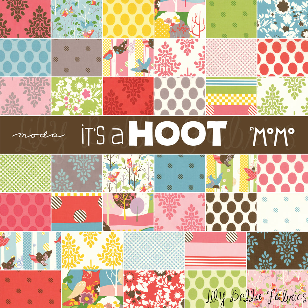 Plaid in Sky - Fat Quarter - It's a Hoot by MoMo for Moda