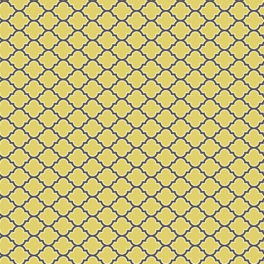 Lodge Lattice in Vintage Yellow - Fat Quarter - Aviary 2 by Joel Dewberry for FreeSpirit