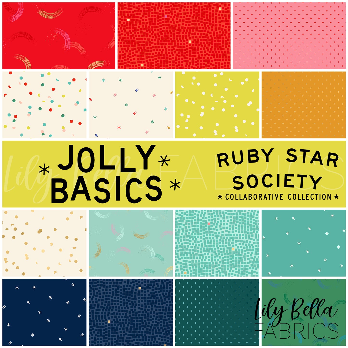 Jolly Basics Jelly Roll (40 pcs) by Ruby Star Society Collaboration for Ruby Star Society