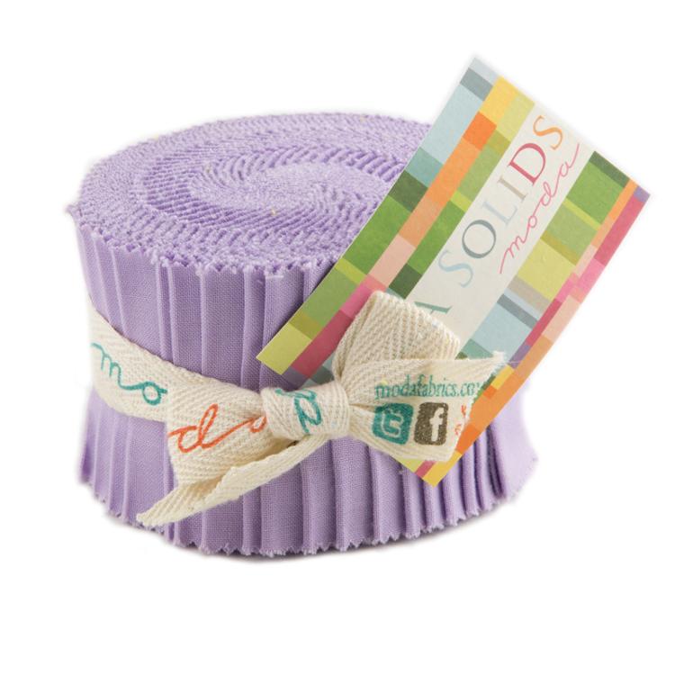 Lilac Bella Solids Junior Jelly Roll (20 pieces) by  for Moda (9900JJR 66)
