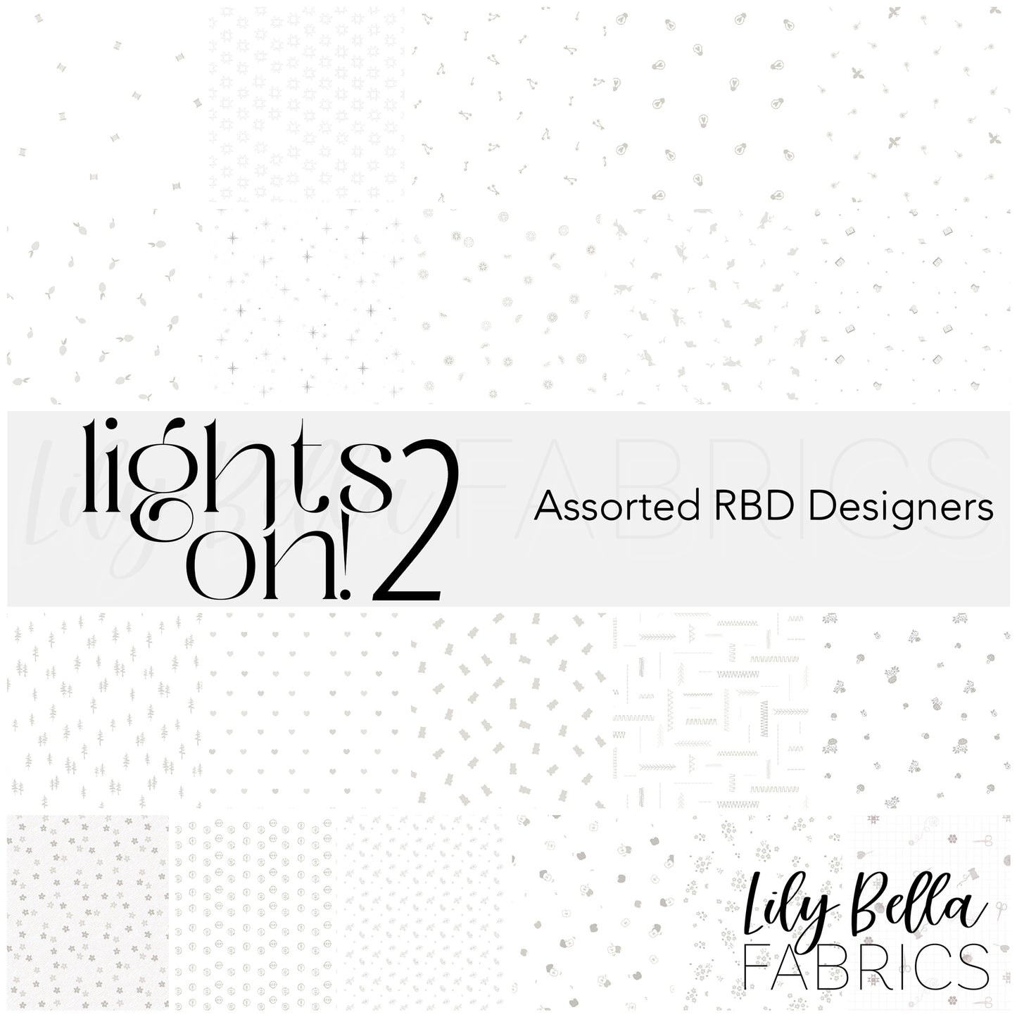 Lights On 2 10 Inch Stacker (42 pcs) by Assorted RBD Designers for Riley Blake Designs