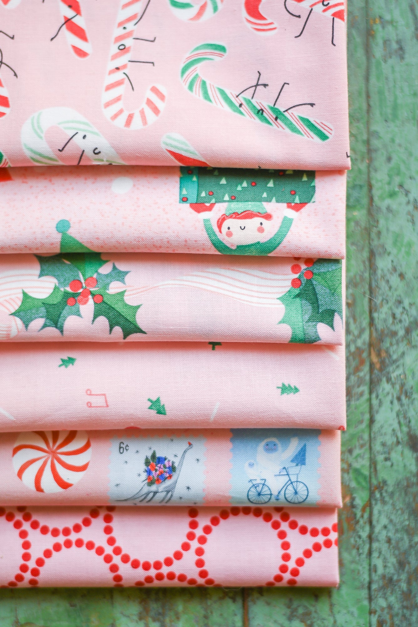 Tiny Christmas Jelly Roll (40 pcs) by Lizzy House for Moda