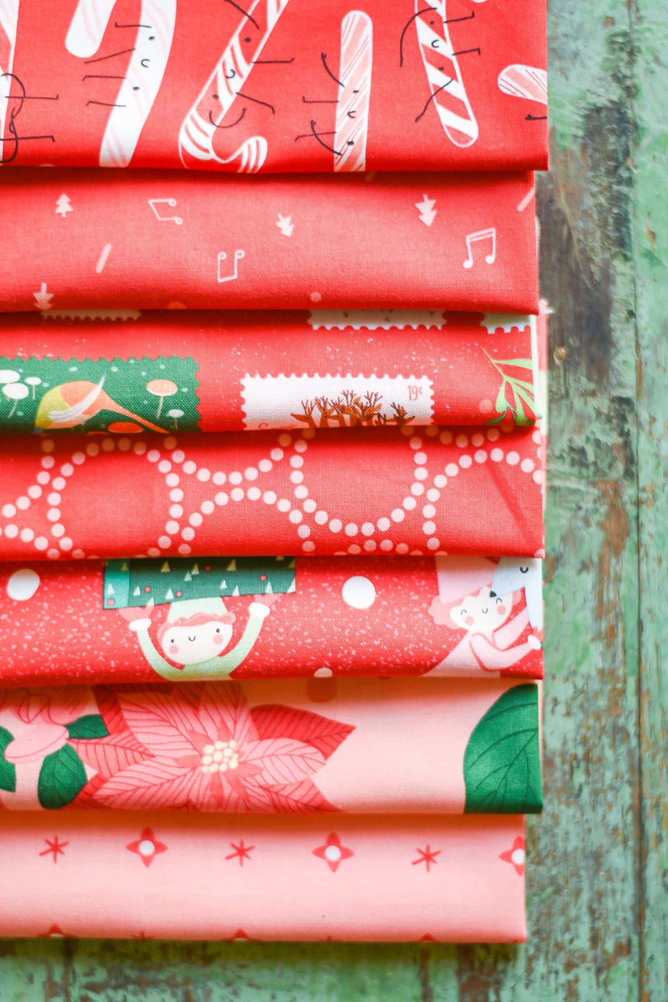 Tiny Christmas Jelly Roll (40 pcs) by Lizzy House for Moda