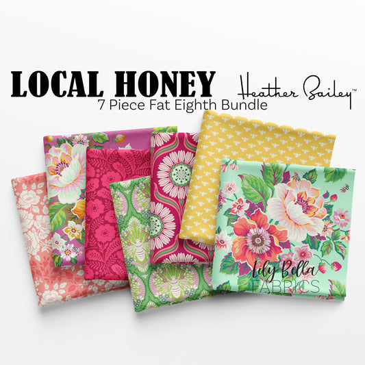 Local Honey Fat Eighth Bundle (7 pcs) by Heather Bailey for Figo Fabrics